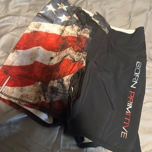 Born primitive athletic shorts American flag men’s
